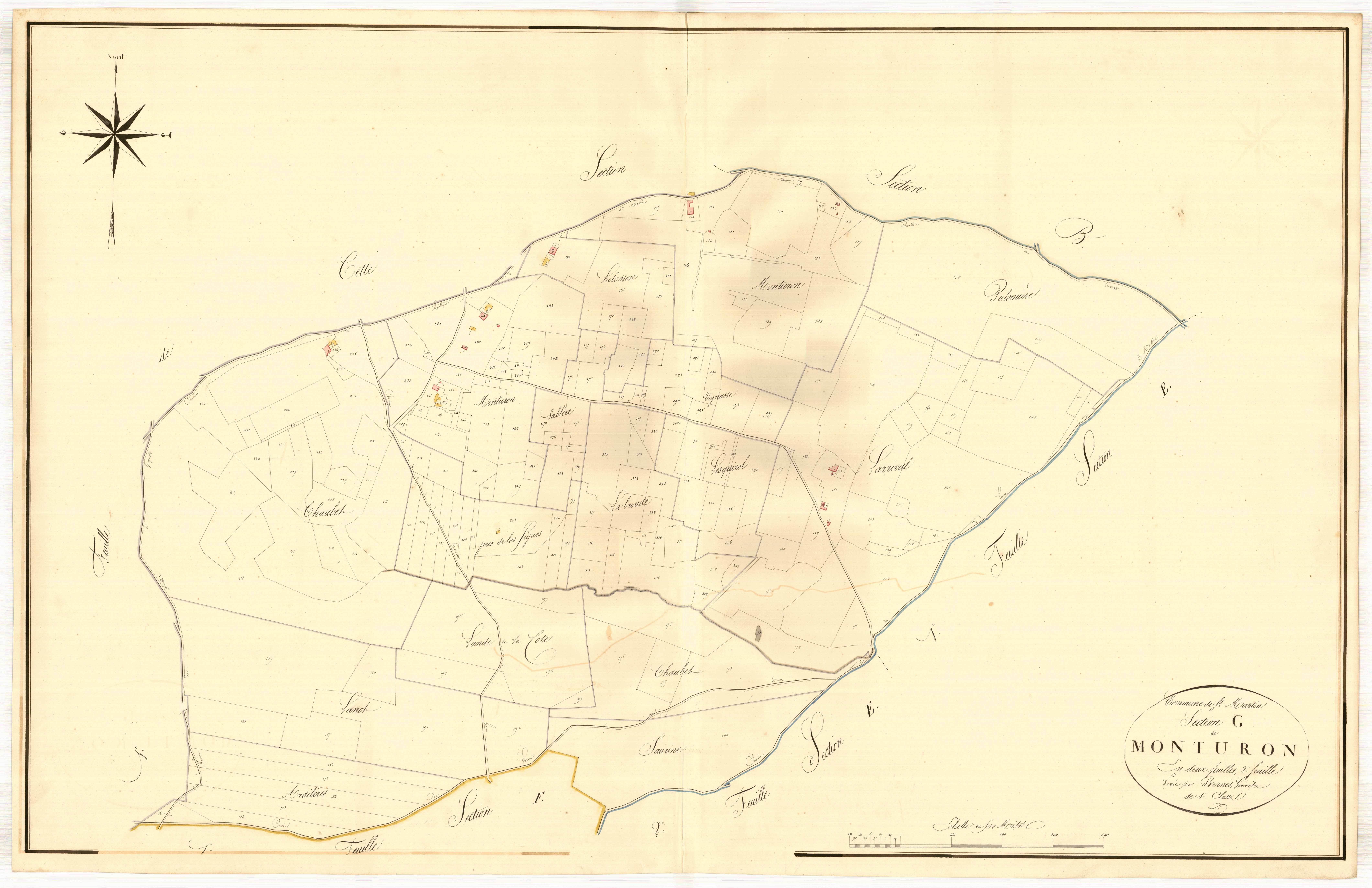 Plan napoléonien, atlas-G2 Mouturon, Saint-Martin-Curton