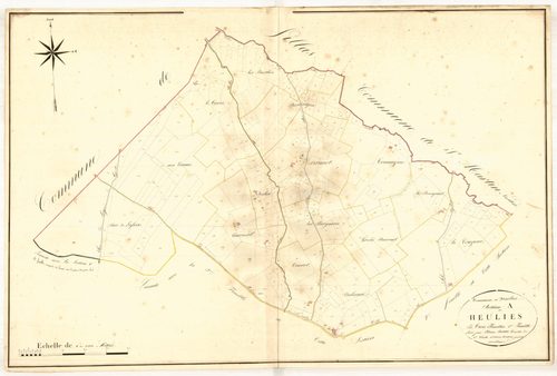 Plan napoléonien, atlas-A1 Heuliès, Heuliès (voir Saint-Martin-Curton)