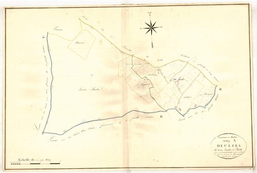 Plan napoléonien, atlas-A3 Heuliès, Heuliès (voir Saint-Martin-Curton)