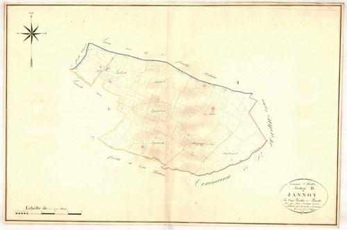 Plan napoléonien, atlas-B1 Jannoy, Heuliès (voir Saint-Martin-Curton)