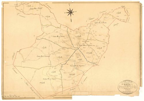Plan napoléonien, atlas-TA, Saint-Martin-Curton