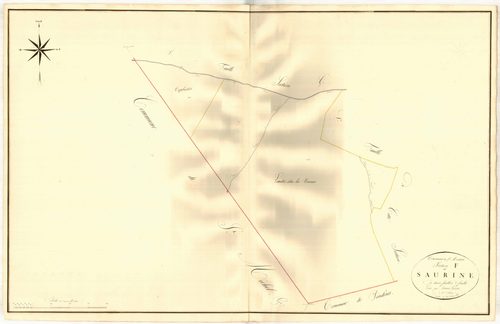 Plan napoléonien, atlas-F2 Saurine, Saint-Martin-Curton