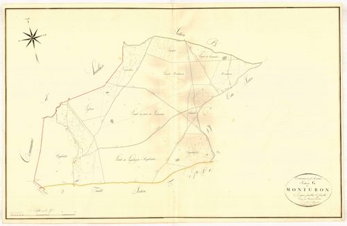 Plan napoléonien, atlas-G1 Mouturon, Saint-Martin-Curton