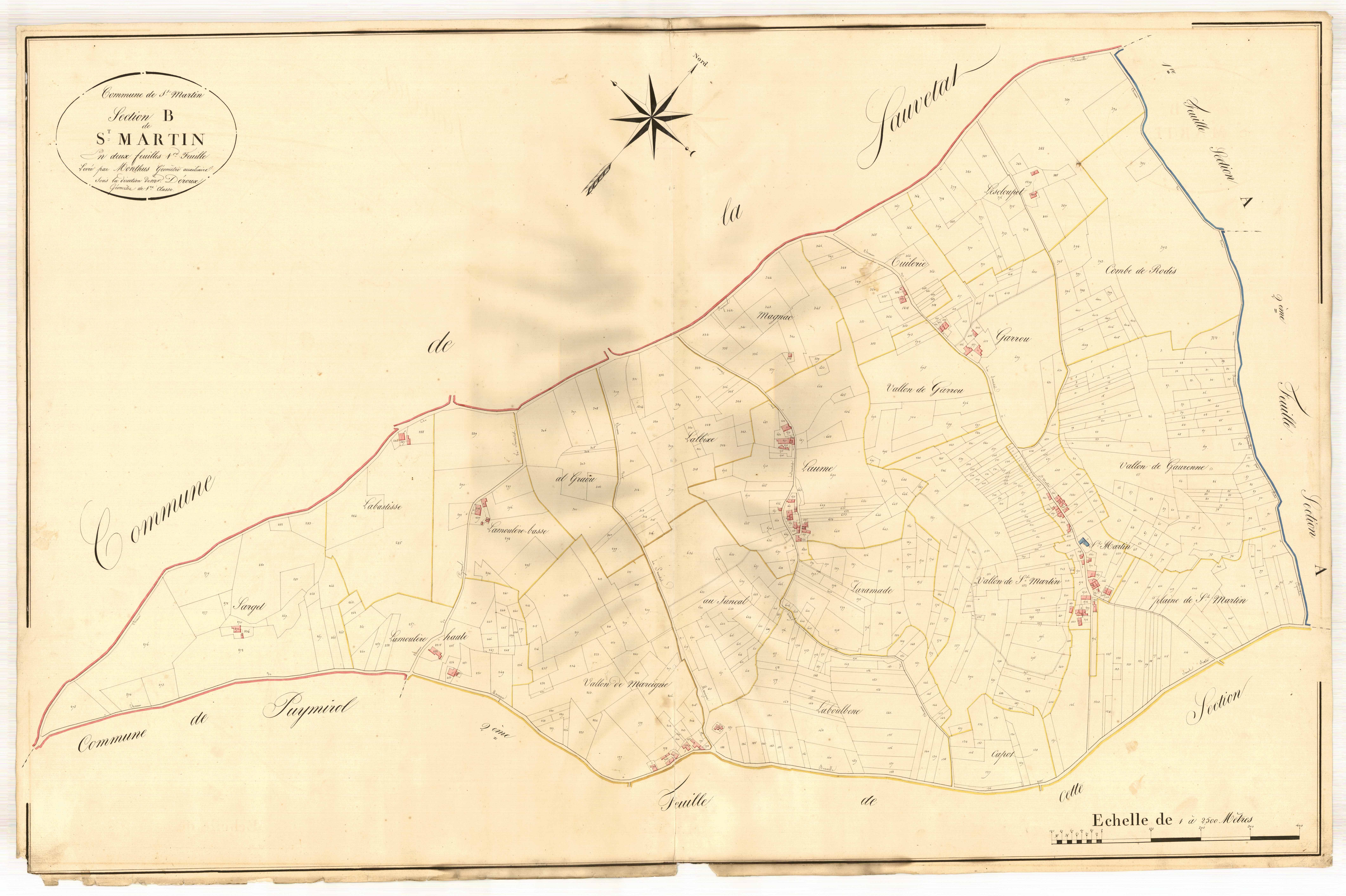 Plan napoléonien, atlas-B1 Saint-Martin, Saint-Martin-de-Beauville