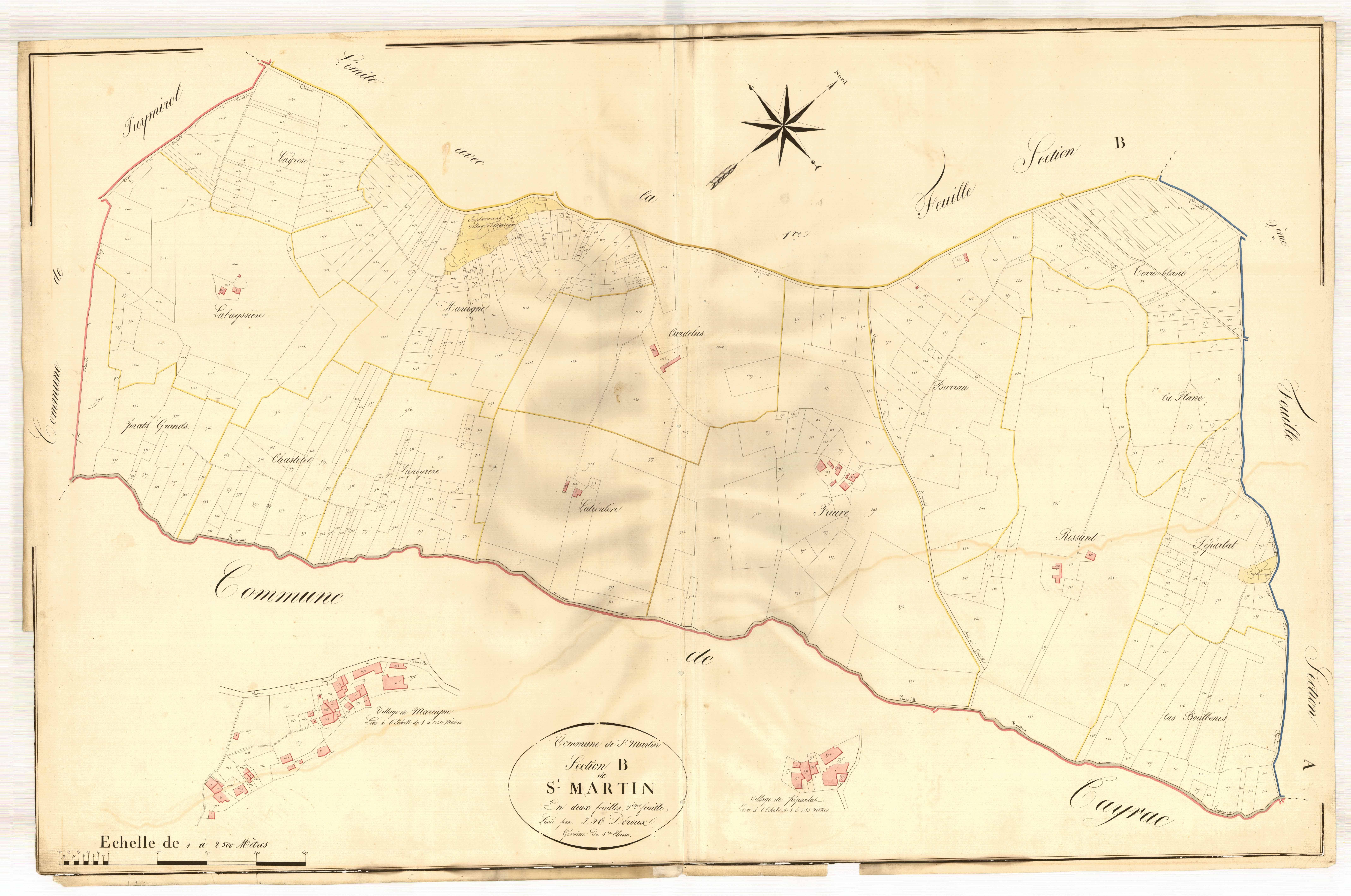 Plan napoléonien, atlas-B2 Saint-Martin, Saint-Martin-de-Beauville