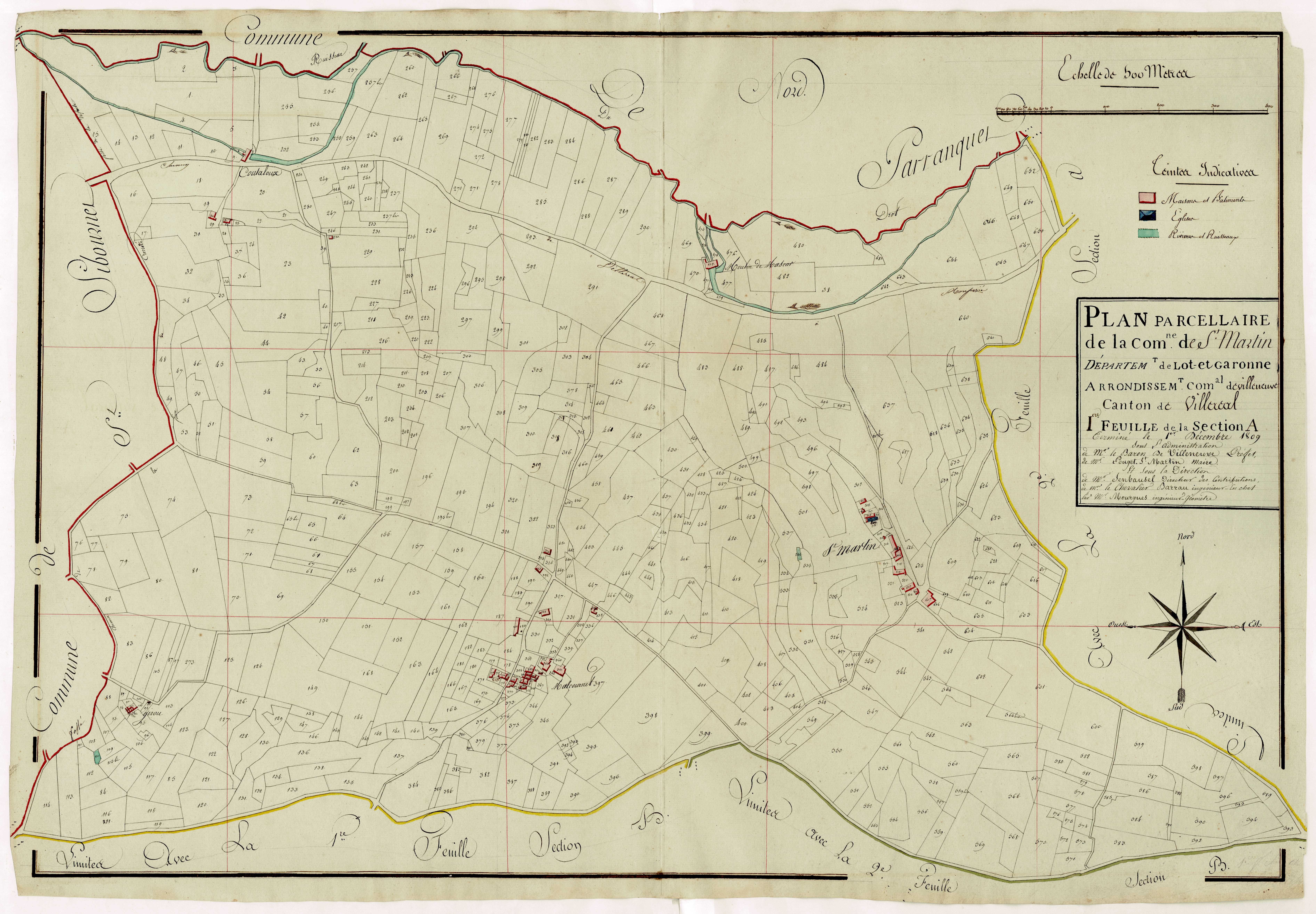 Plan primitif, atlas-A1 Saint-Martin, Saint-Martin-de-Villeréal