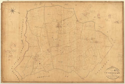 Plan napoléonien, feuille préparatoire-A Saint-Sibournet, Saint-Martin-de-Villeréal