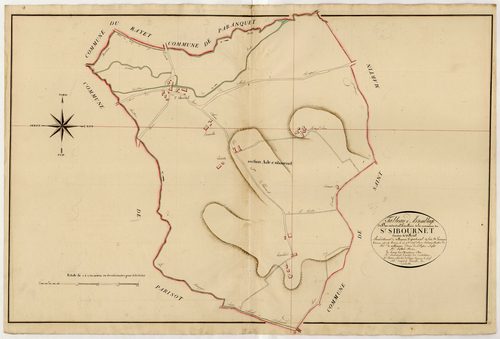 Plan primitif, atlas-TA, Saint-Sibournet (voir Saint-Martin-de-Villeréal)