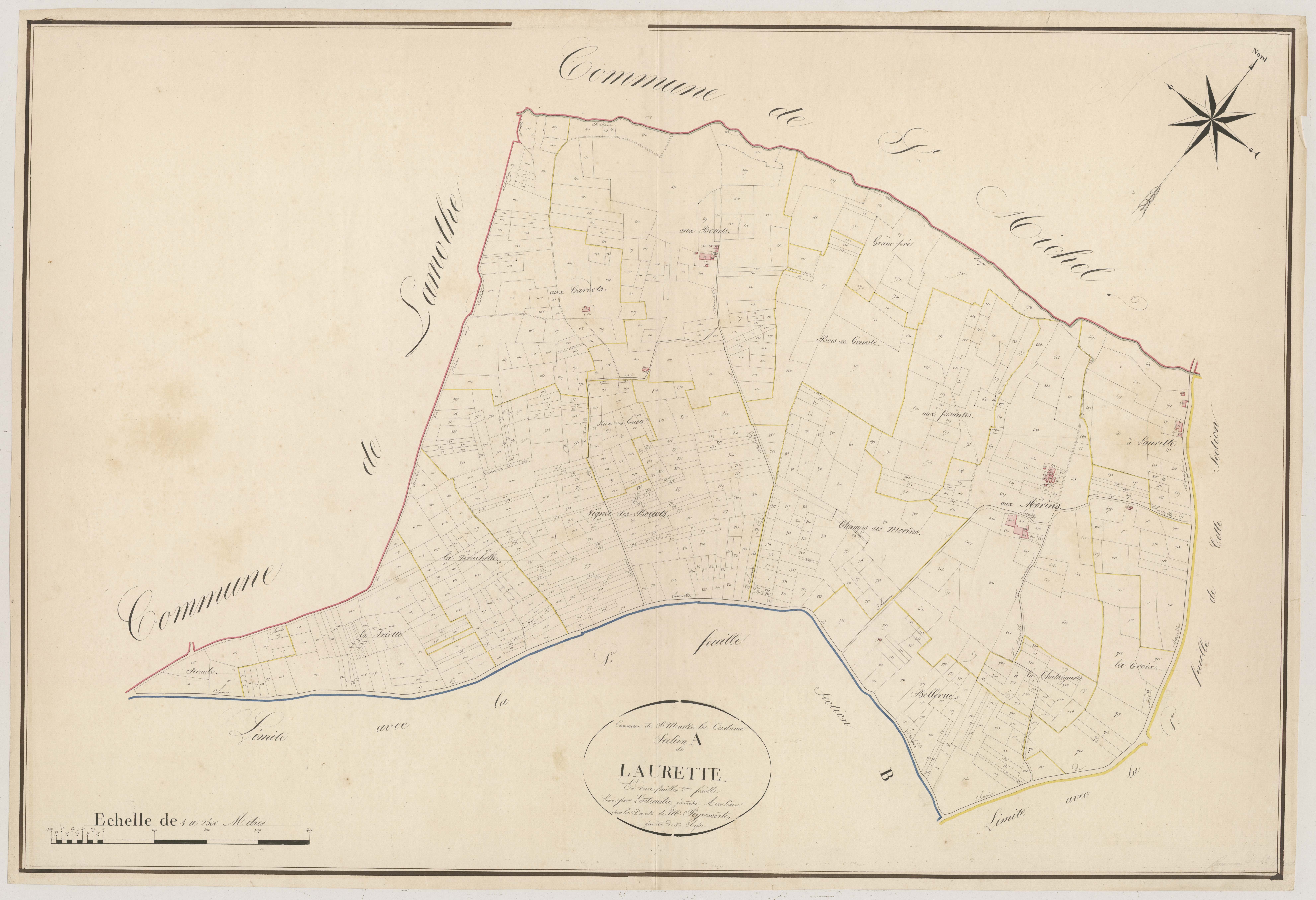 Plan napoléonien, atlas-A2 Laurette, Saint-Martin-Petit