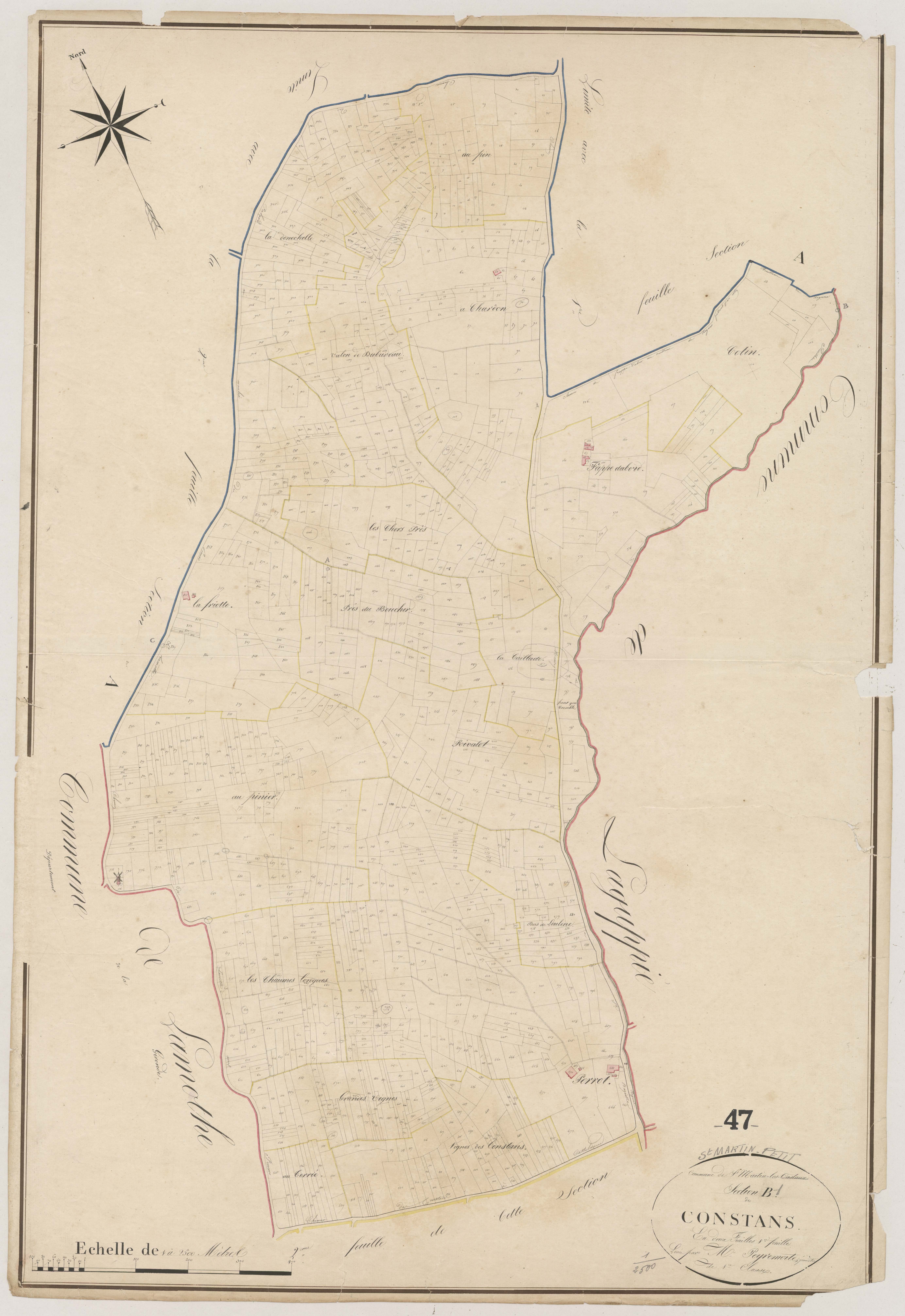 Plan napoléonien, atlas-B1 Constans, Saint-Martin-Petit