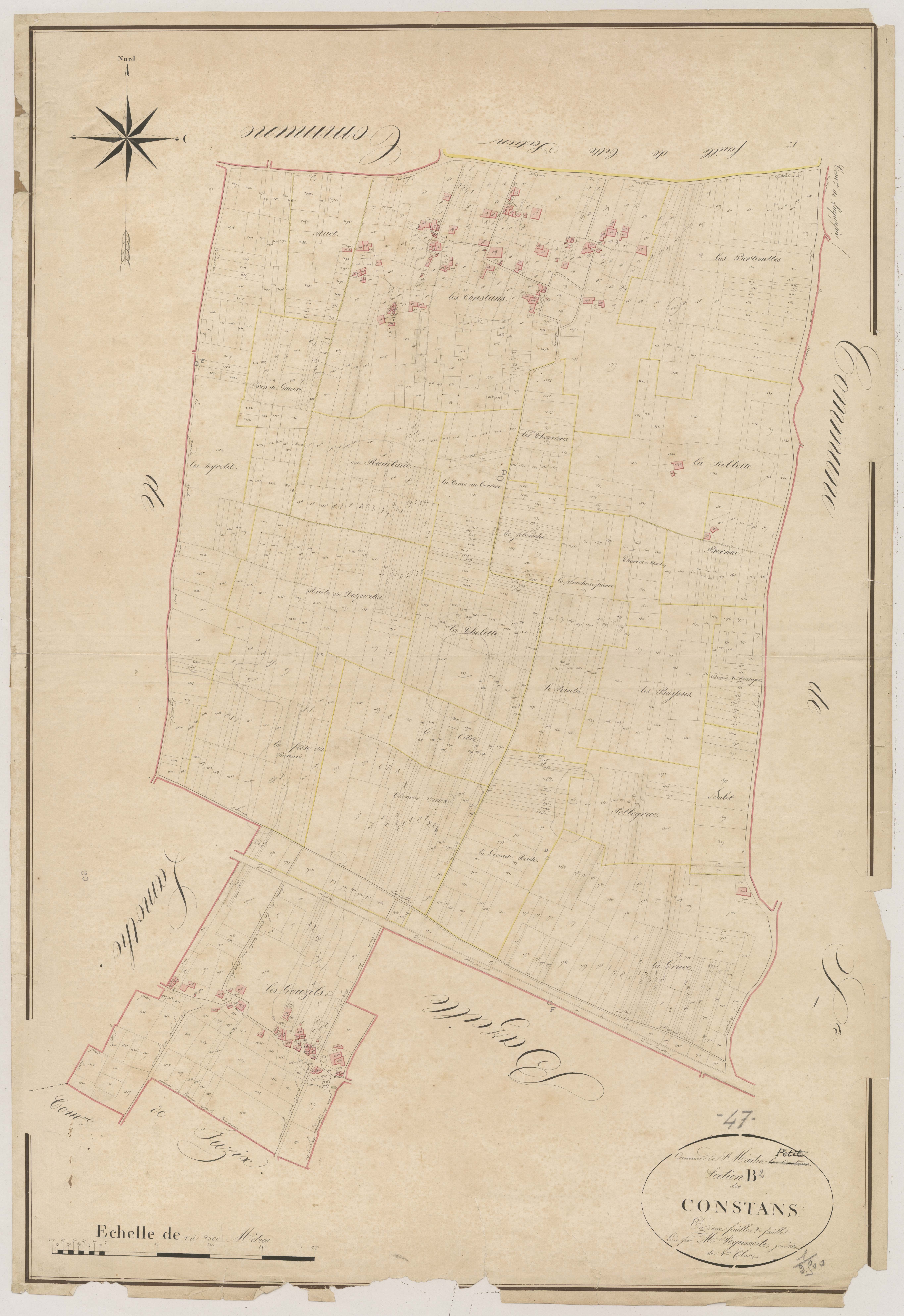 Plan napoléonien, atlas-B2 Constans, Saint-Martin-Petit