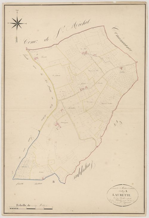 Plan napoléonien, atlas-A1 Laurette, Saint-Martin-Petit