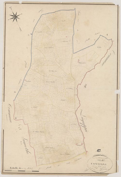 Plan napoléonien, atlas-B1 Constans, Saint-Martin-Petit