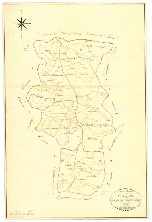 Plan napoléonien, atlas-TA, Sainte-Maure-de-Peyriac