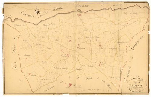 Plan napoléonien, atlas-A1 Saint-Etienne, Sainte-Maure-de-Peyriac
