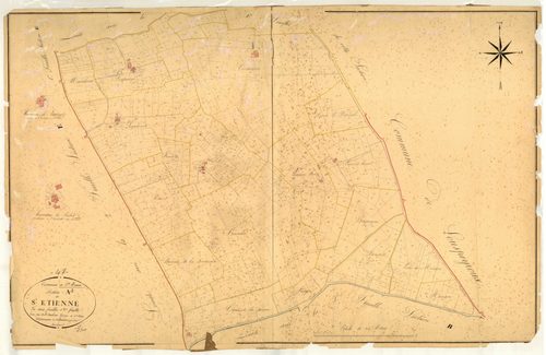 Plan napoléonien, atlas-A2 Saint-Etienne, Sainte-Maure-de-Peyriac