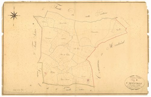 Plan napoléonien, atlas-B2 Sainte-Quintille, Sainte-Maure-de-Peyriac