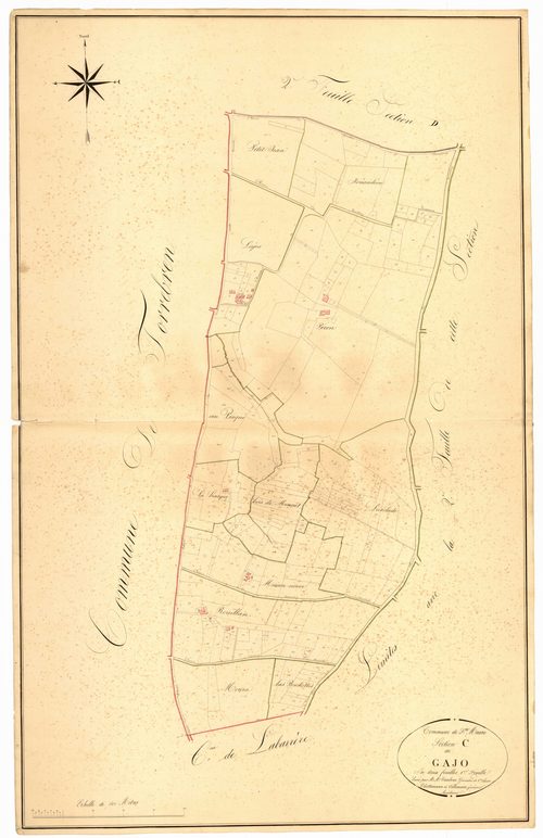 Plan napoléonien, atlas-C1 Cajo, Sainte-Maure-de-Peyriac