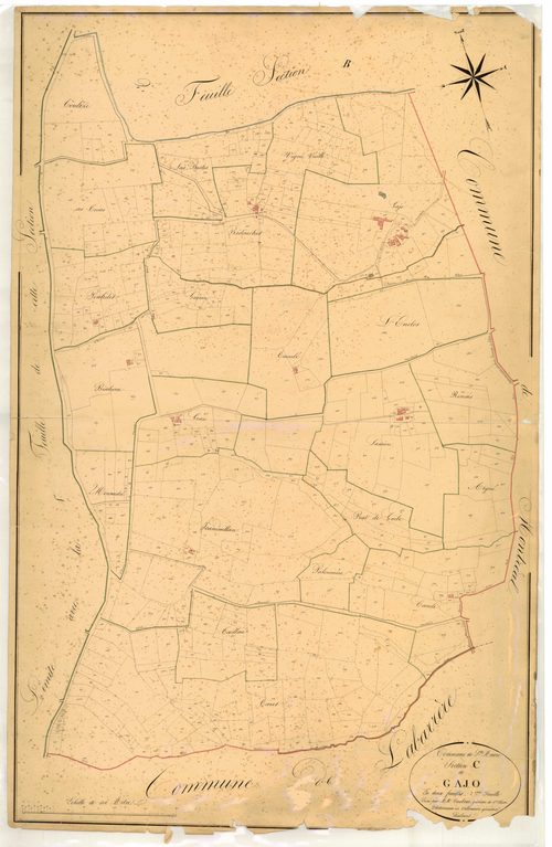 Plan napoléonien, atlas-C2 Cajo, Sainte-Maure-de-Peyriac