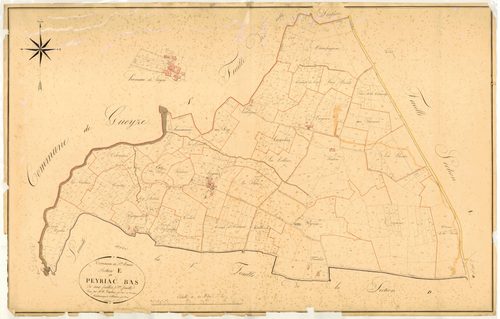 Plan napoléonien, atlas-E2 Peyriac-Bas, Sainte-Maure-de-Peyriac