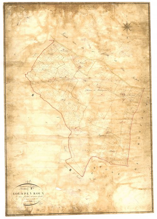 Plan napoléonien, feuille préparatoire-F2 Louspeyrioux, Sainte-Maure-de-Peyriac