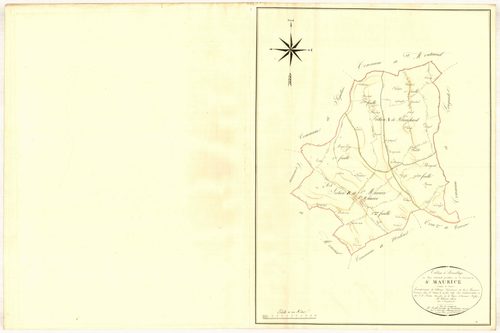 Plan napoléonien, atlas-TA, Saint-Maurice-de-Lestapel