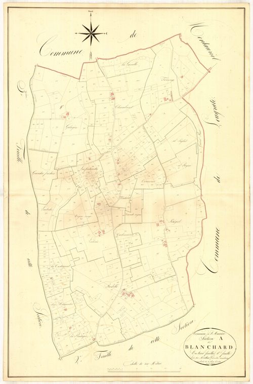 Plan napoléonien, atlas-A1 Blanchard, Saint-Maurice-de-Lestapel