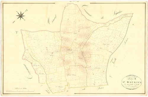 Plan napoléonien, atlas-B1 Saint-Maurice, Saint-Maurice-de-Lestapel