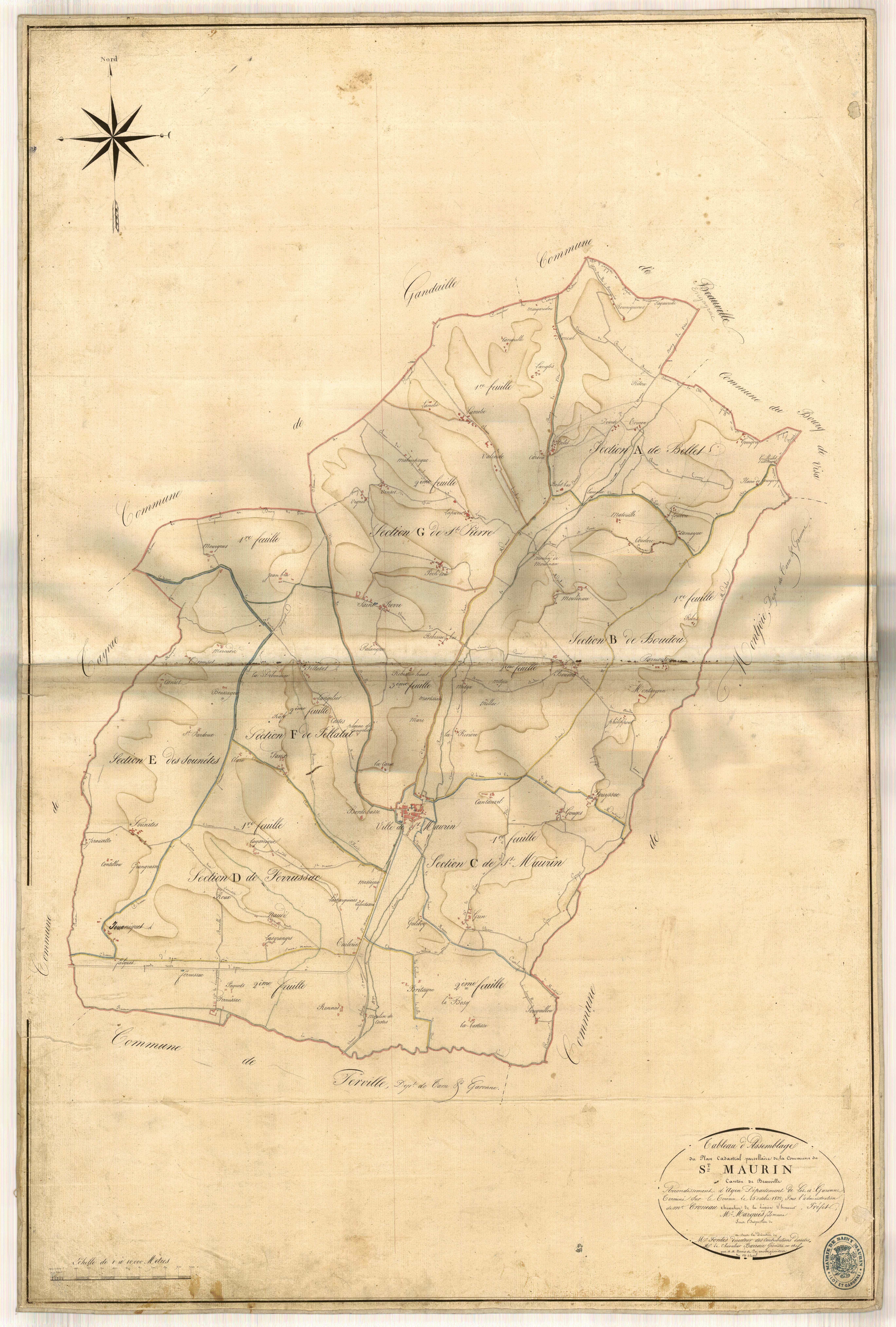 Plan napoléonien-TA, Saint-Maurin