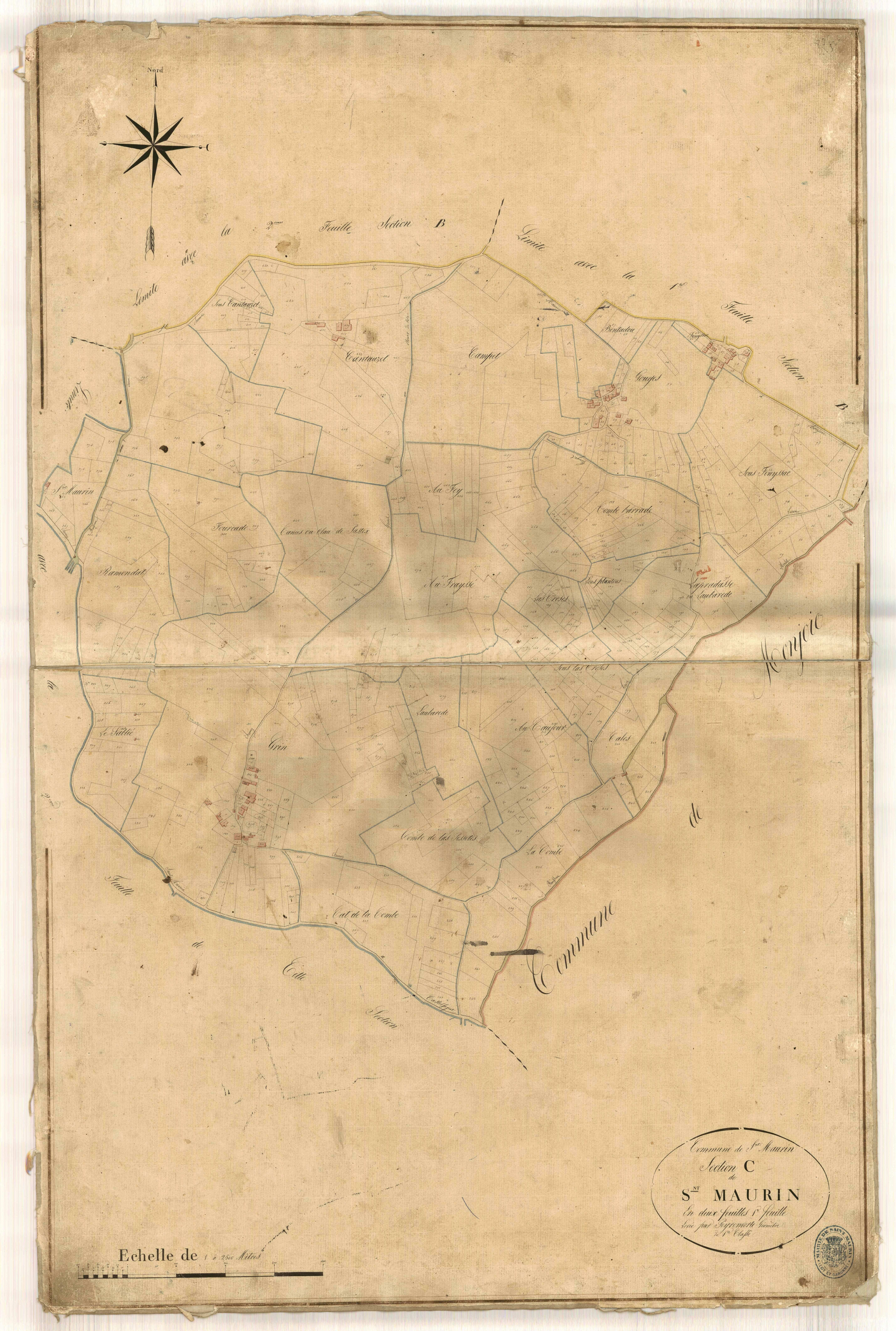 Plan napoléonien-C1 Saint-Maurin, Saint-Maurin