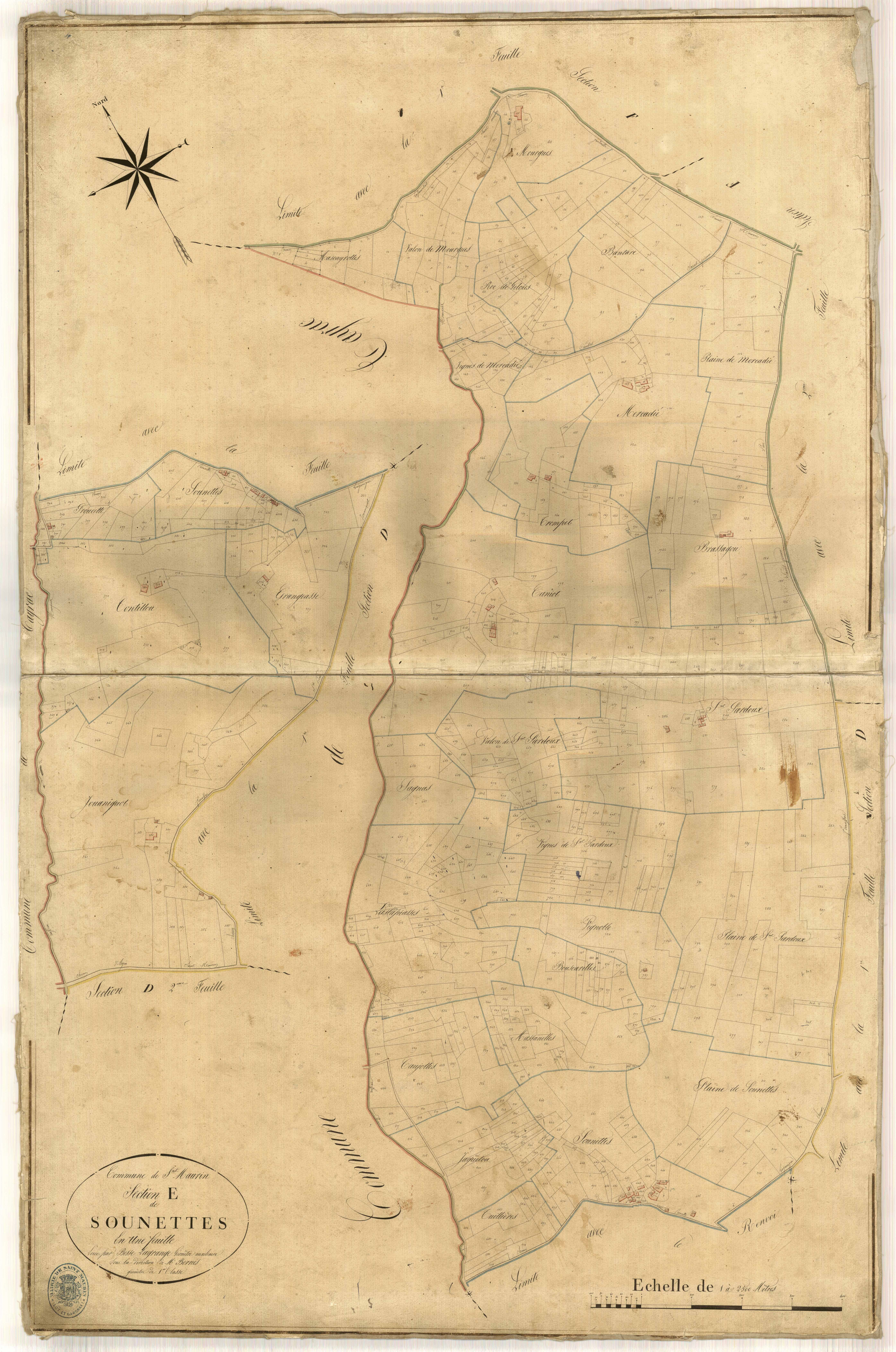 Plan napoléonien-E Les Sounètes, Saint-Maurin