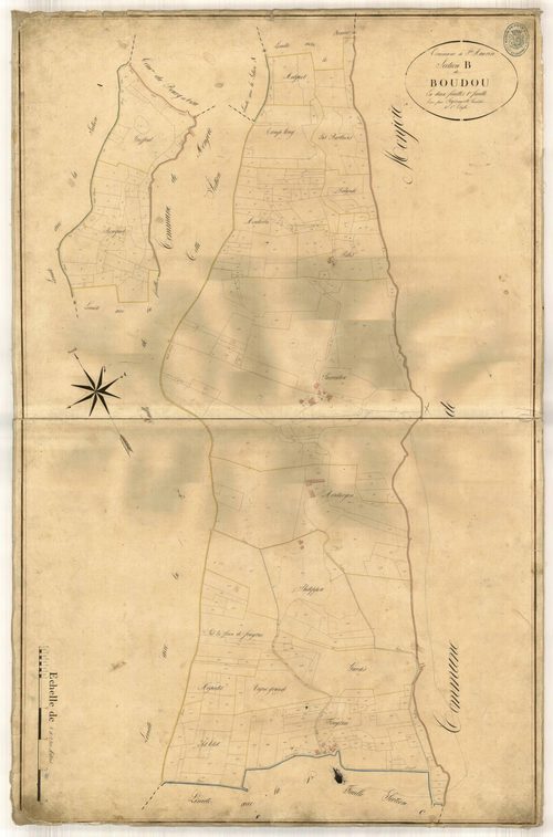 Plan napoléonien-B1 Boudou, Saint-Maurin