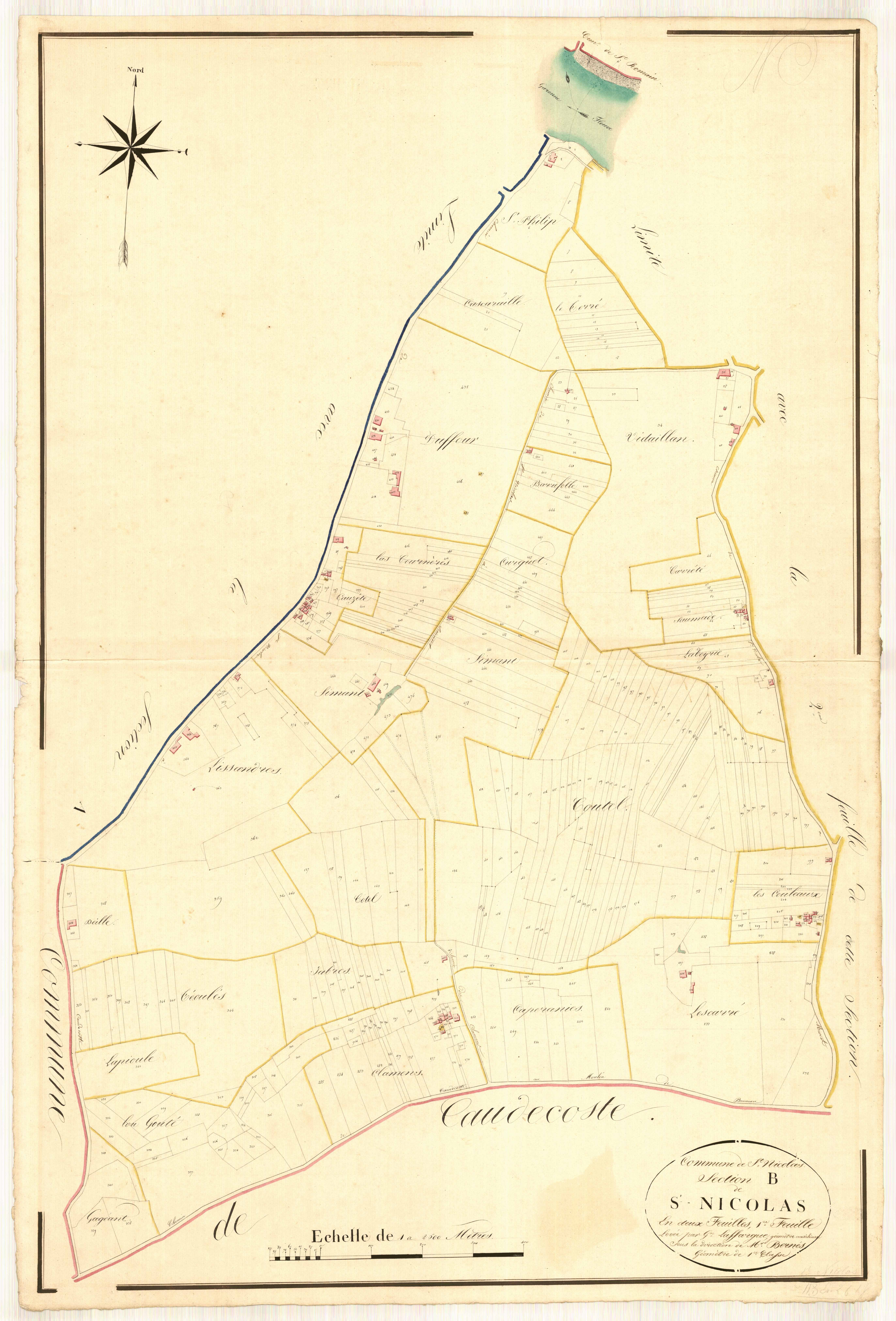 Plan napoléonien, atlas-B1 Saint-Nicolas, Saint-Nicolas-de-la-Balerme
