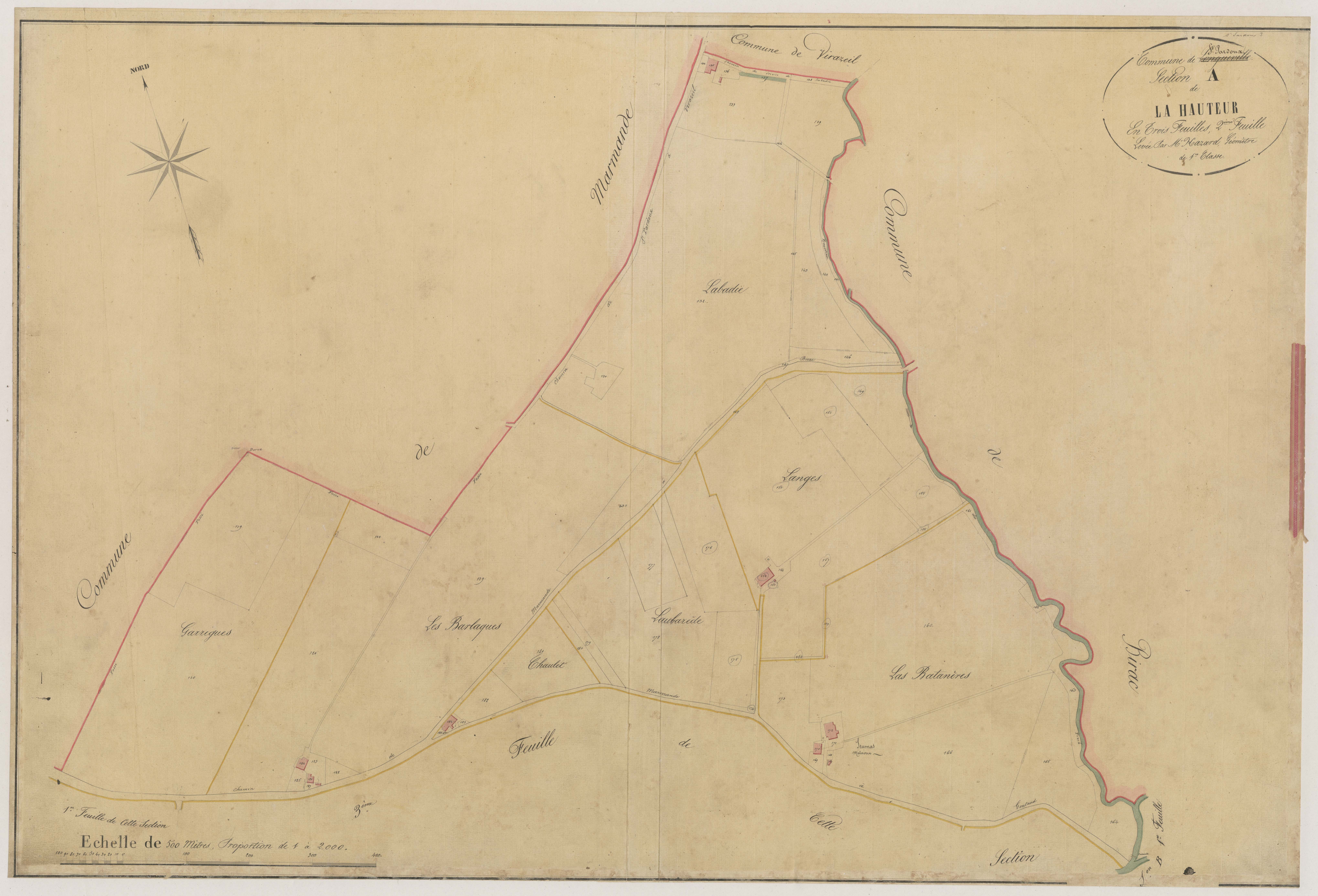 Plan napoléonien-A2 La Hauteur, Saint-Pardoux-du-Breuil