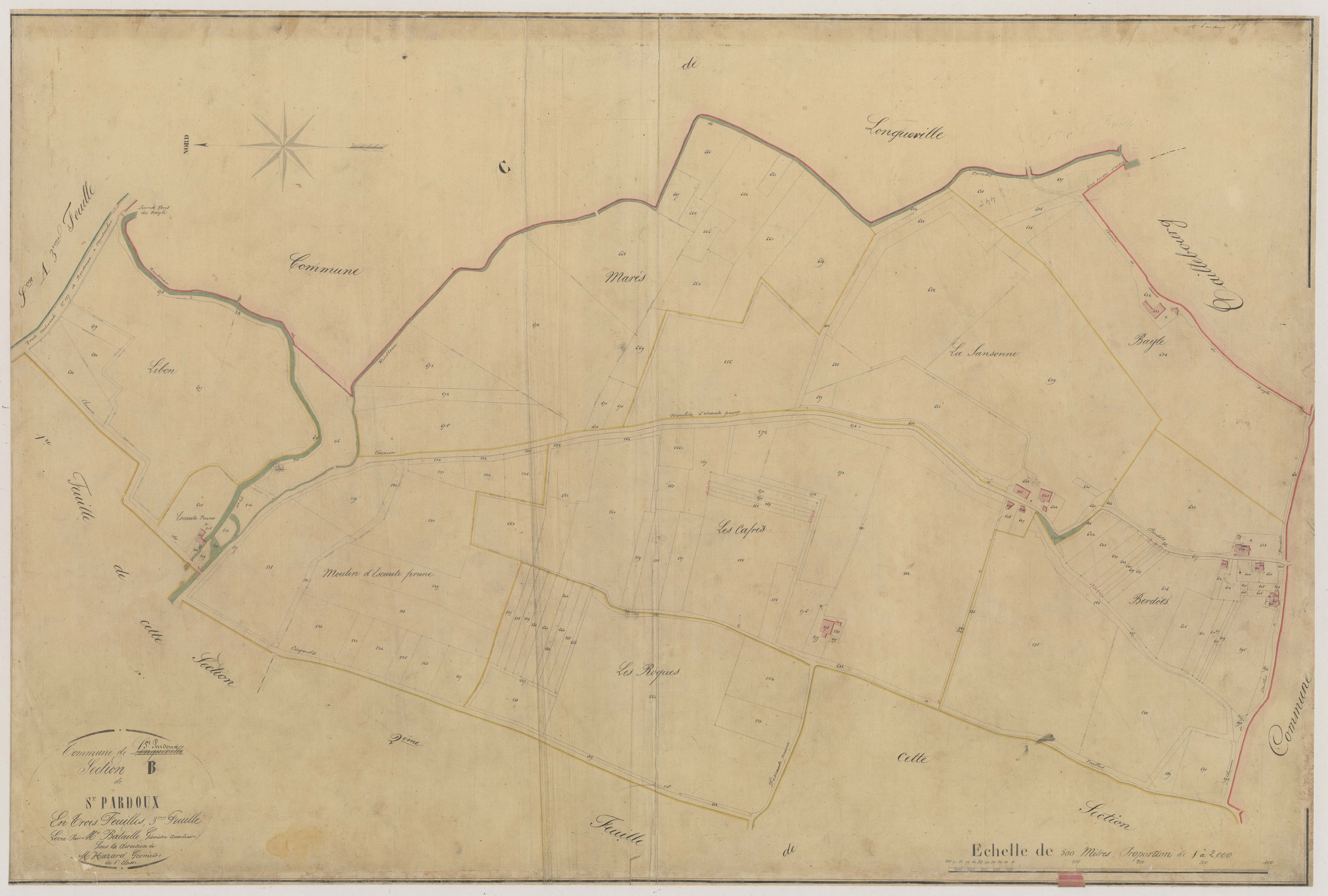 Plan napoléonien-B3 Saint-Pardoux, Saint-Pardoux-du-Breuil