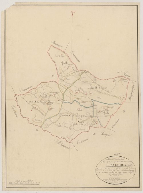 Plan napoléonien, atlas-TA, Saint-Pardoux-Isaac