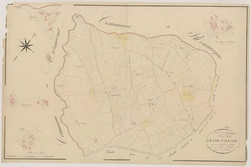 Plan napoléonien, atlas-A2 Grand-Village, Saint-Pardoux-Isaac