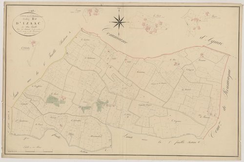 Plan napoléonien, atlas-B D’Izaac, Saint-Pardoux-Isaac