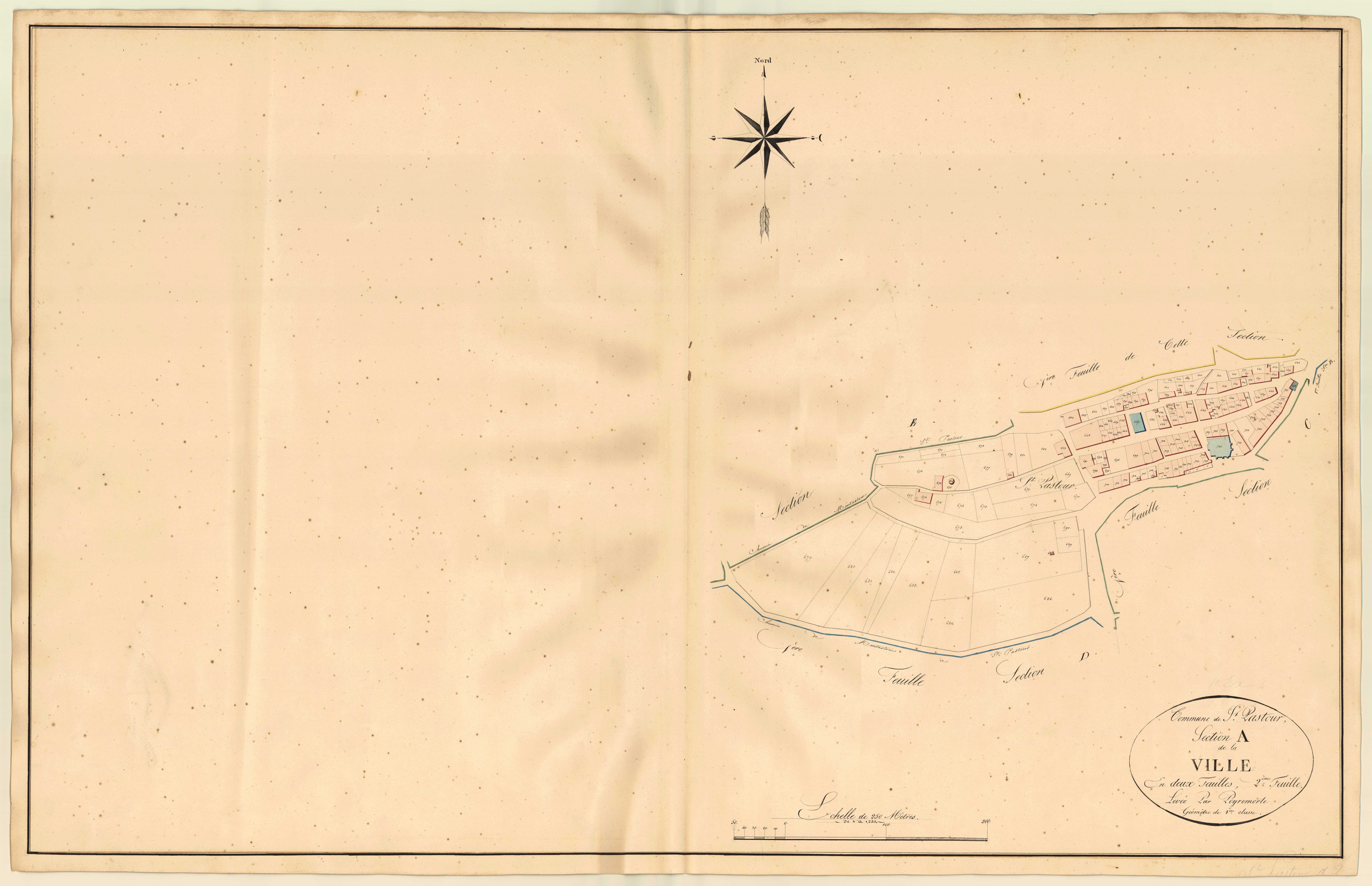 Plan napoléonien, atlas-A2 La Ville, Saint-Pastour