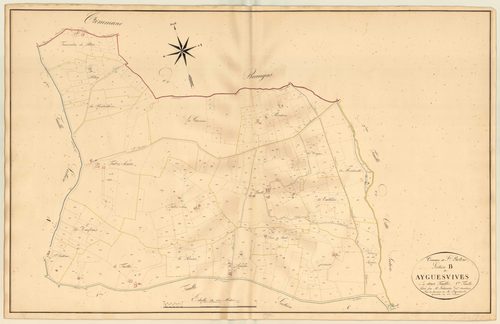 Plan napoléonien, atlas-B1 Aiguesvives, Saint-Pastour