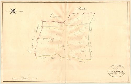 Plan napoléonien, atlas-B2 Aiguesvives, Saint-Pastour