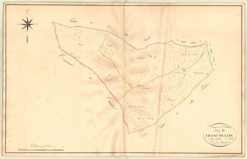 Plan napoléonien, atlas-D1 Francoulon, Saint-Pastour