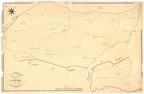 Plan napoléonien, atlas-E Lasserre, Saint-Pastour
