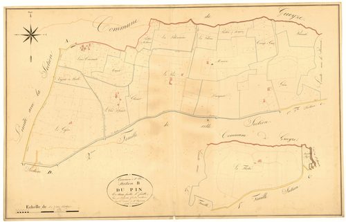 Plan napoléonien, atlas-B1 Le Pin, Saint-Pé-Saint-Simon