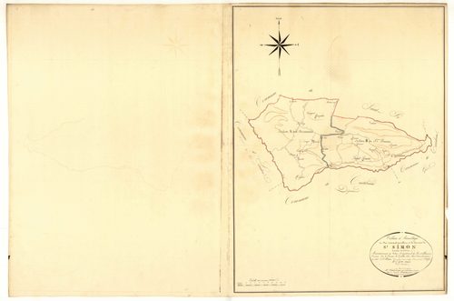 Plan napoléonien, atlas-TA, Saint-Simon (voir Saint-Pé-Saint-Simon)