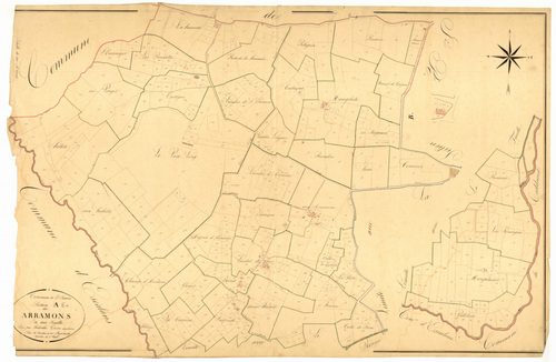 Plan napoléonien, atlas-A Les Arramons, Saint-Simon (voir Saint-Pé-Saint-Simon)