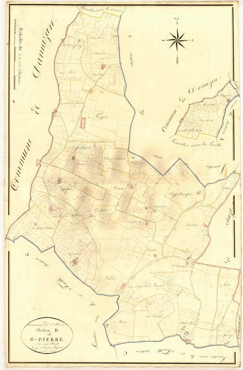 Plan napoléonien, atlas-B Saint-Pierre, Saint-Pierre-de-Buzet