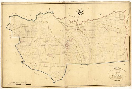 Plan napoléonien, atlas-C Saint-Pierre, Saint-Pierre-de-Clairac