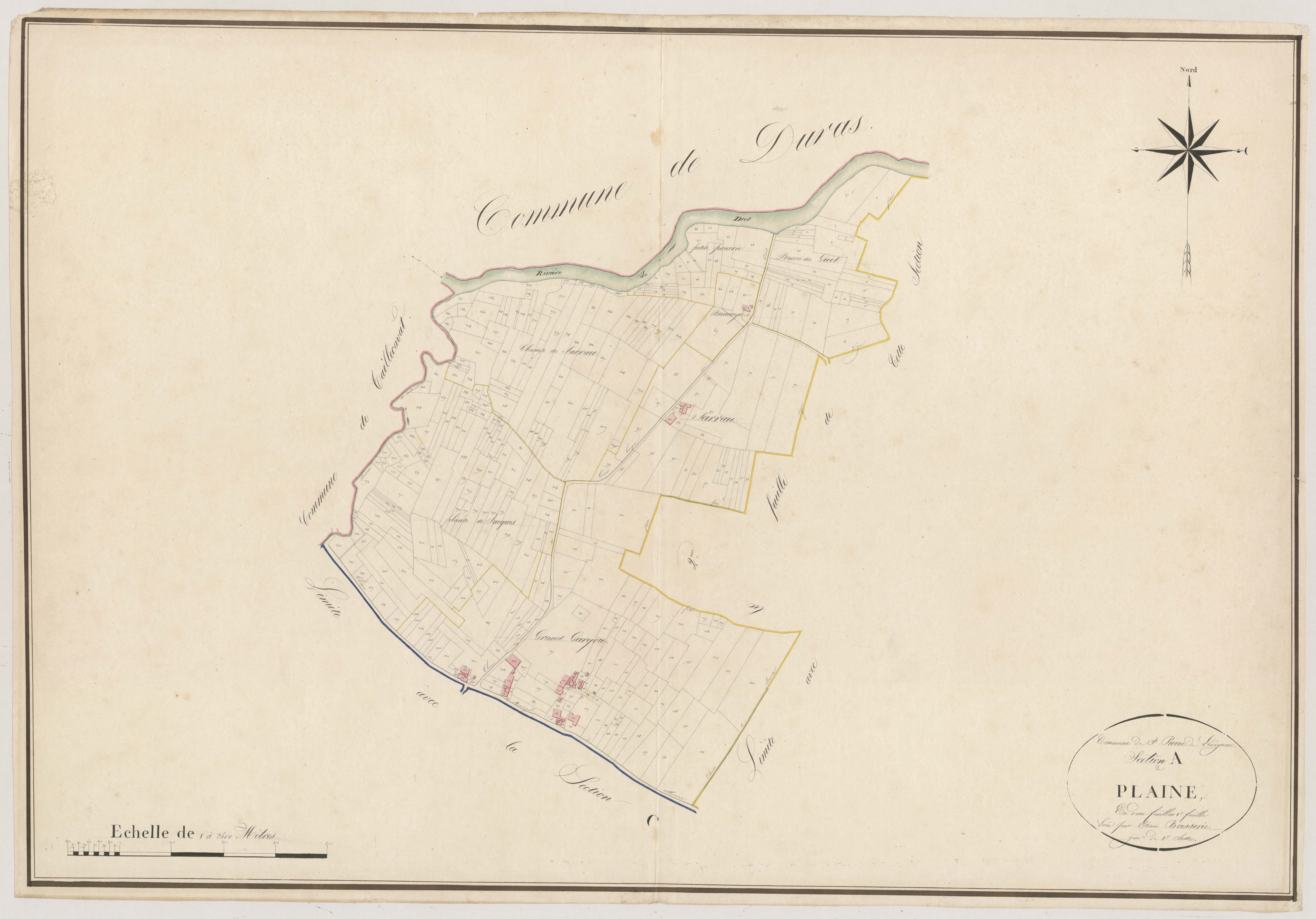 Plan napoléonien, atlas-A1 La Plaine, Saint-Pierre-sur-Dropt
