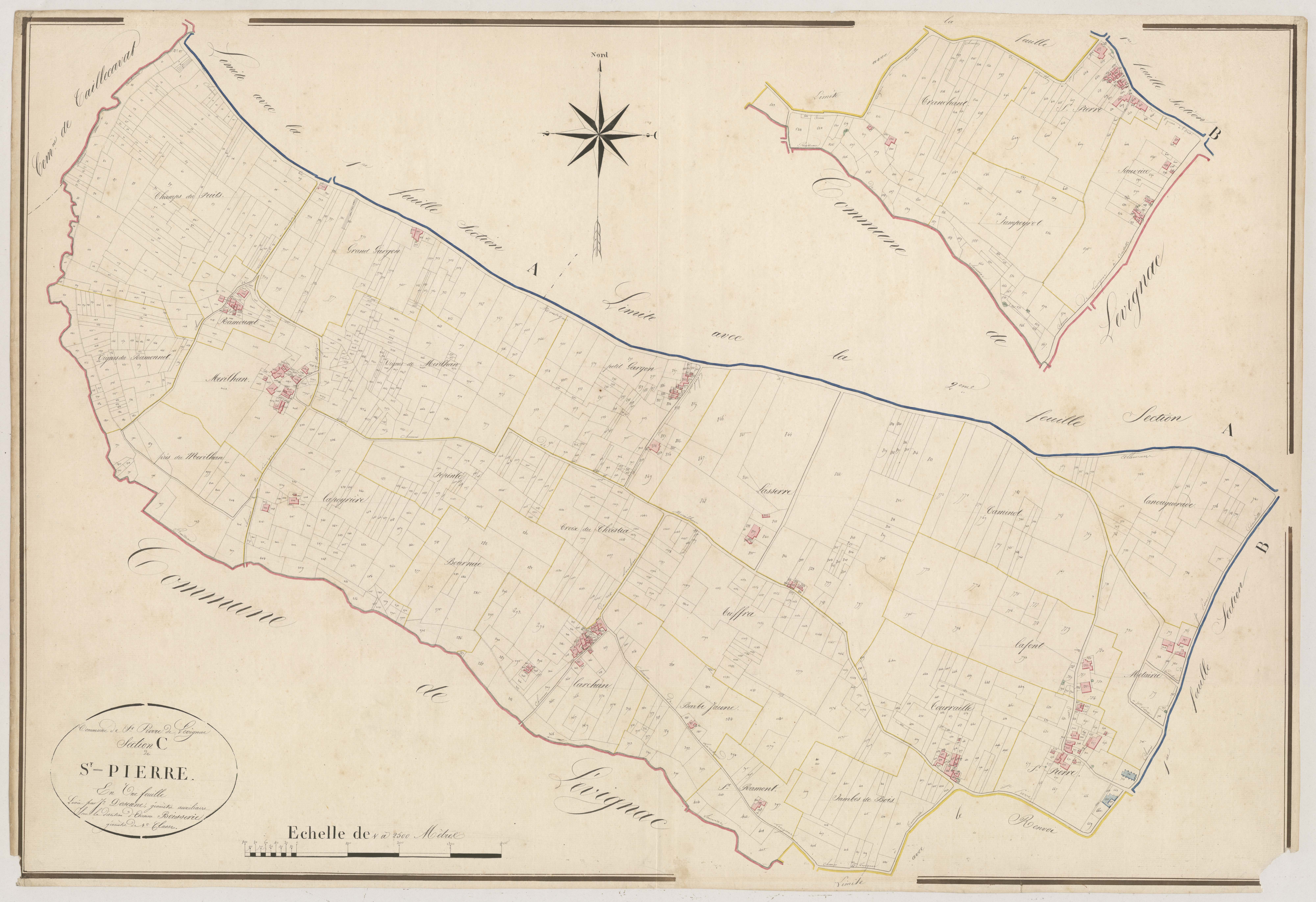 Plan napoléonien, atlas-C Saint-Pierre, Saint-Pierre-sur-Dropt